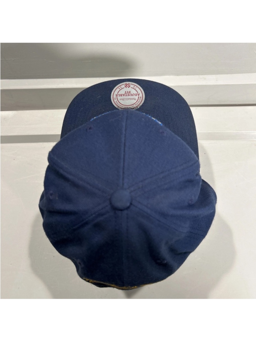 Oklahoma City Thunder OKC Mitchell & Ness NBA Snapback Hat Cap Navy Blue OSFM - Picture 4 of 7